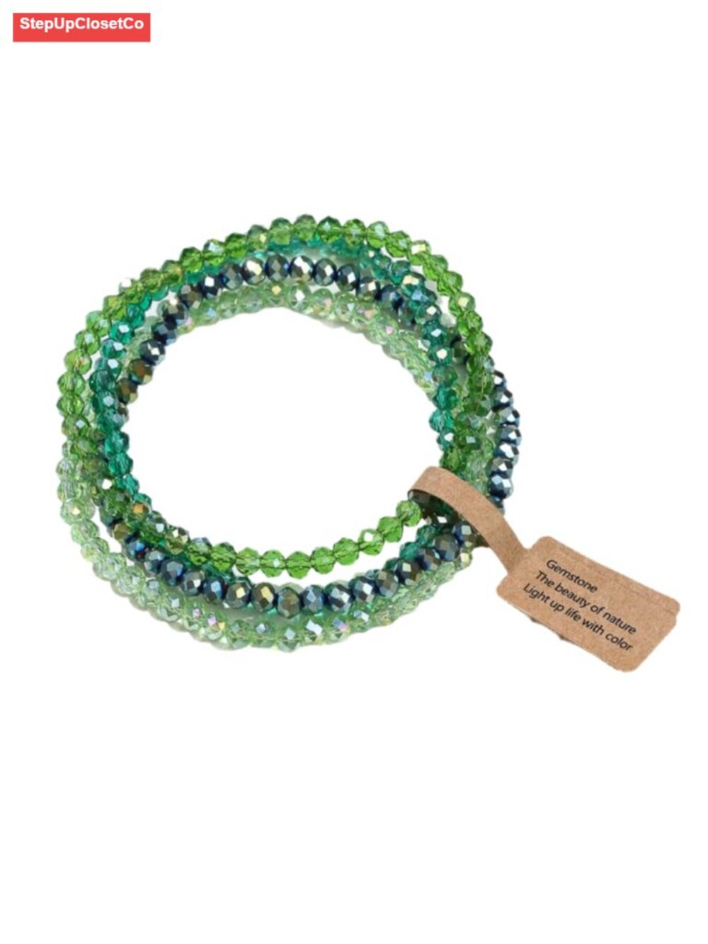Handmade Boho Stackable Bead Bracelets Set for Women Multi Layer Stretch Elastic